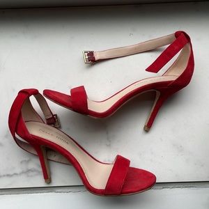 Pelle Moda Strappy Heel in Red